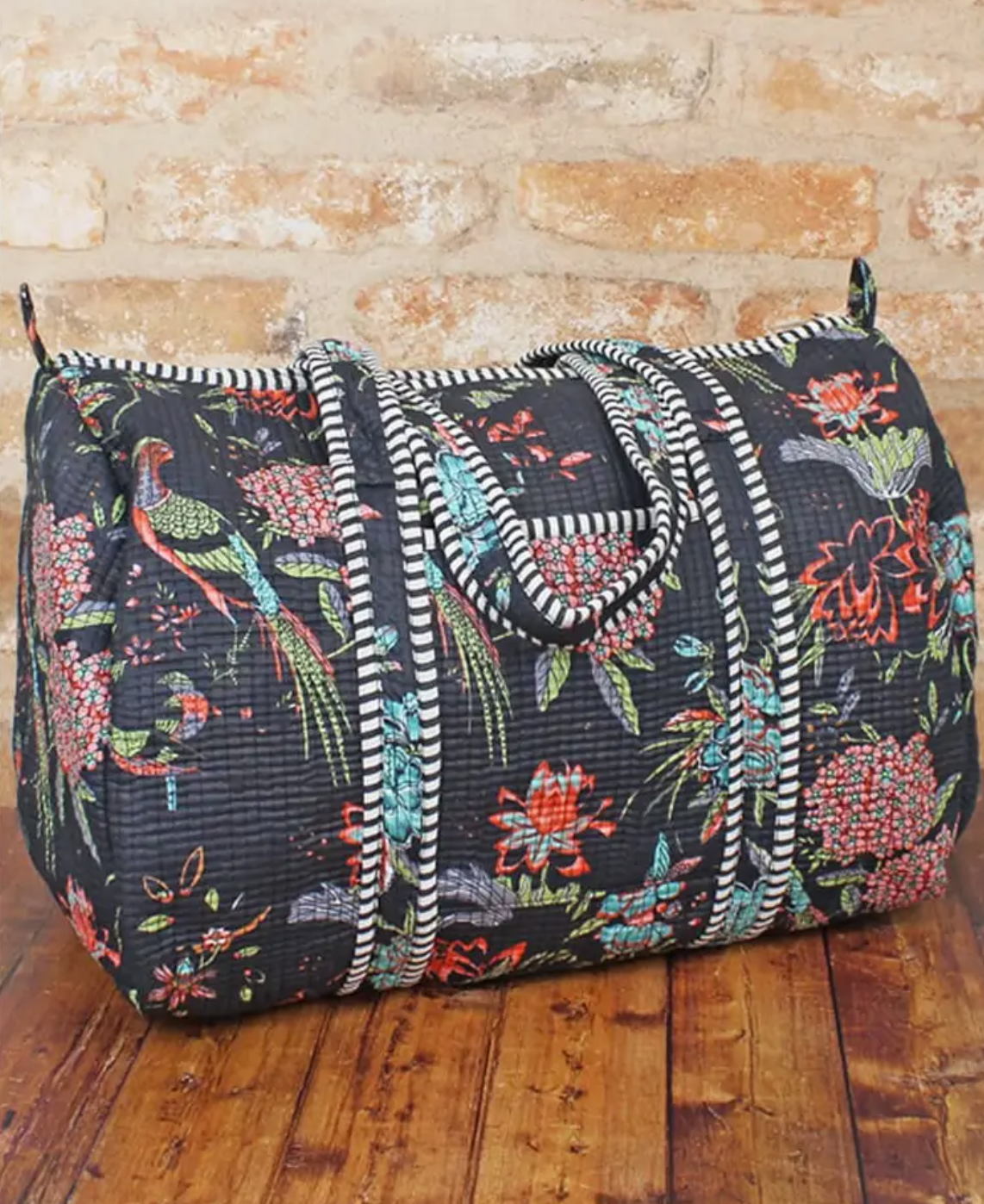 Quilted cotton duffel bag - coming soon - [shop_name Strathaven] [womens clothing]