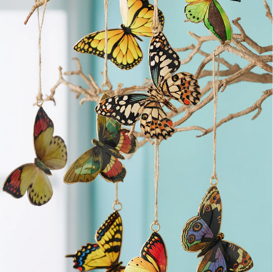 Namaste metal butterfly decoration - [shop_name Strathaven] [womens clothing]