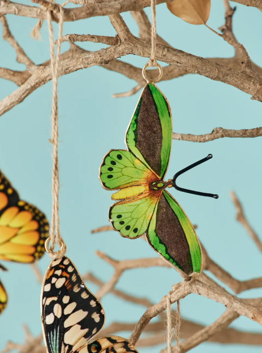 Namaste metal butterfly decoration - [shop_name Strathaven] [womens clothing]