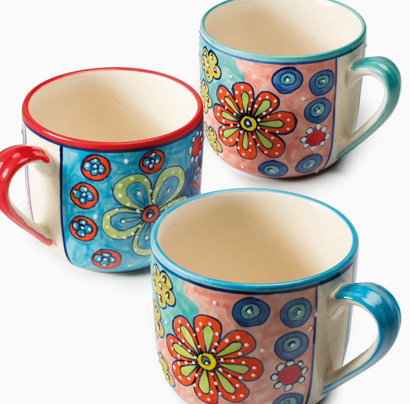 Namaste giant daisy hand painted mug - [shop_name Strathaven] [womens clothing]