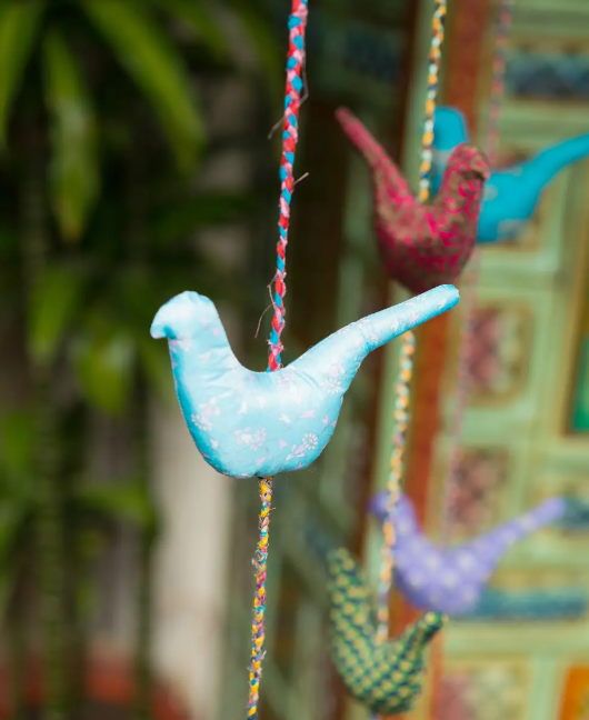 Namaste hanging three birds decoration - [shop_name Strathaven] [womens clothing]