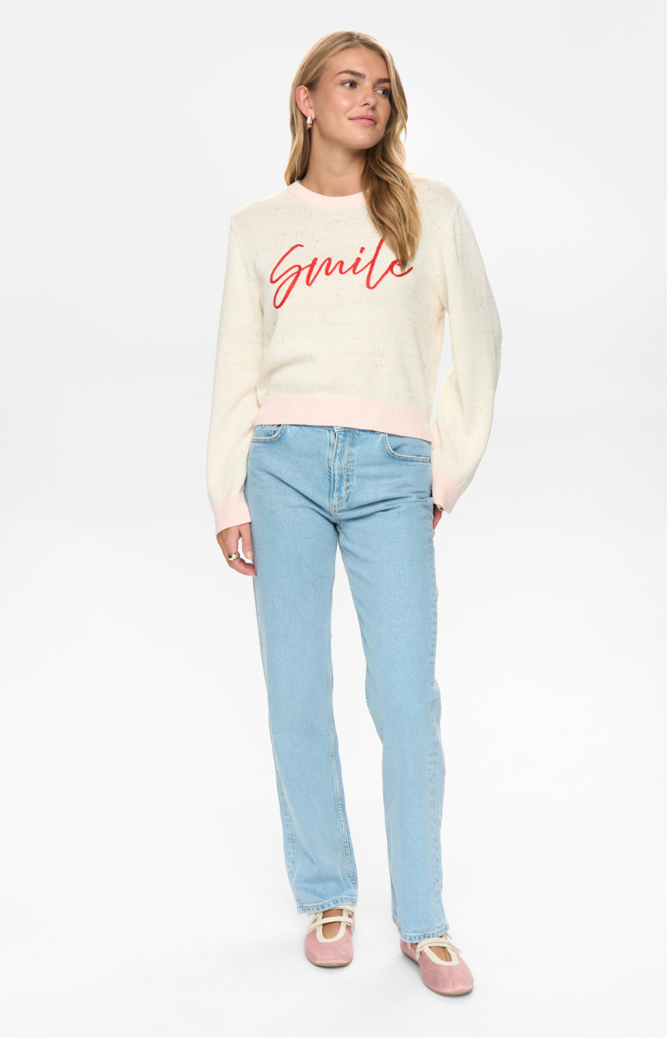 Numph Nuhappy sweater in pristine