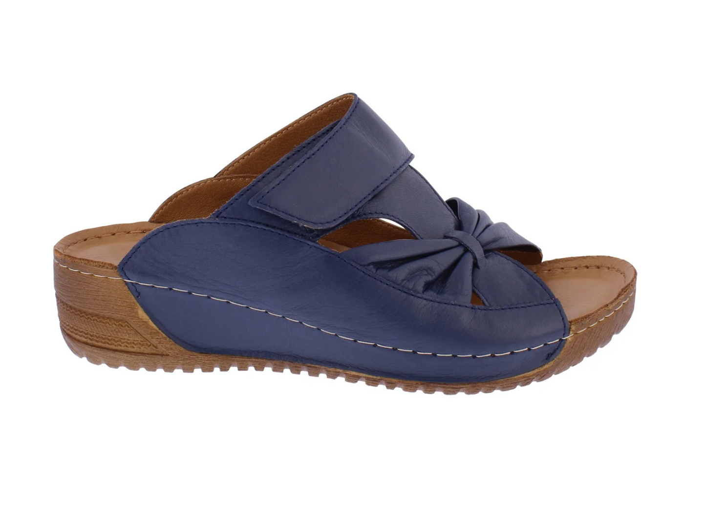 Adesso Lexi navy leather mule - [shop_name Strathaven] [womens clothing]
