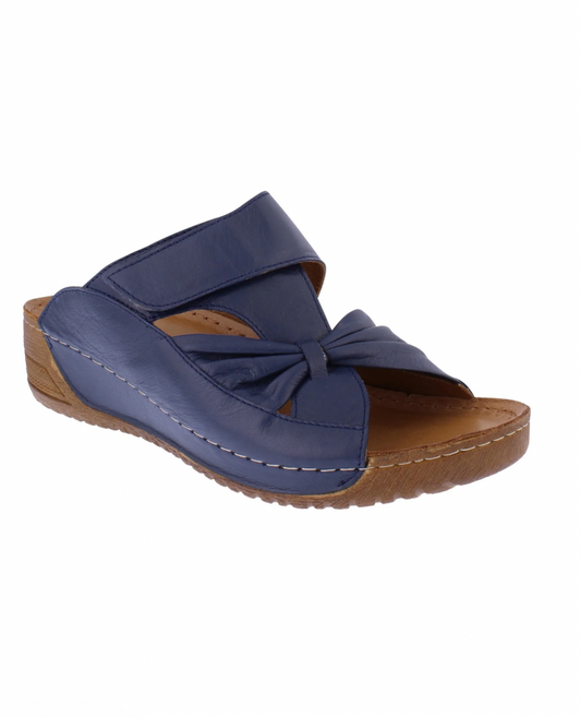 Adesso Lexi navy leather mule - [shop_name Strathaven] [womens clothing]