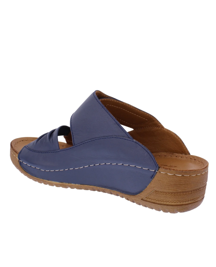 Adesso Lexi navy leather mule - [shop_name Strathaven] [womens clothing]