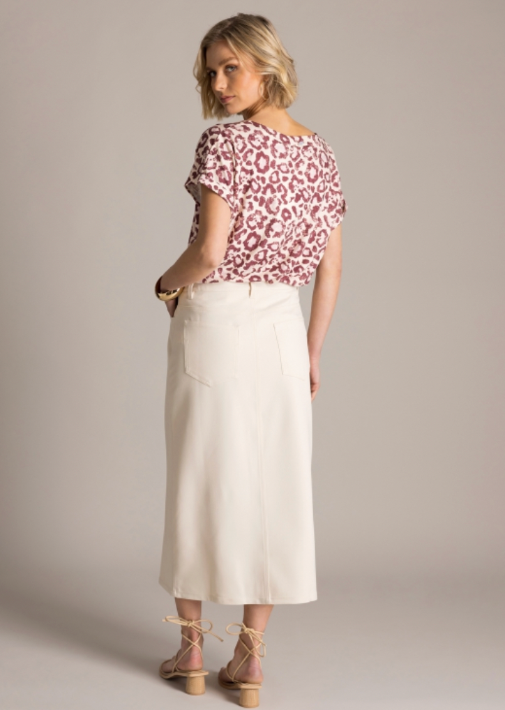 Yest Gieltje top in plum pattern - [shop_name Strathaven] [womens clothing]