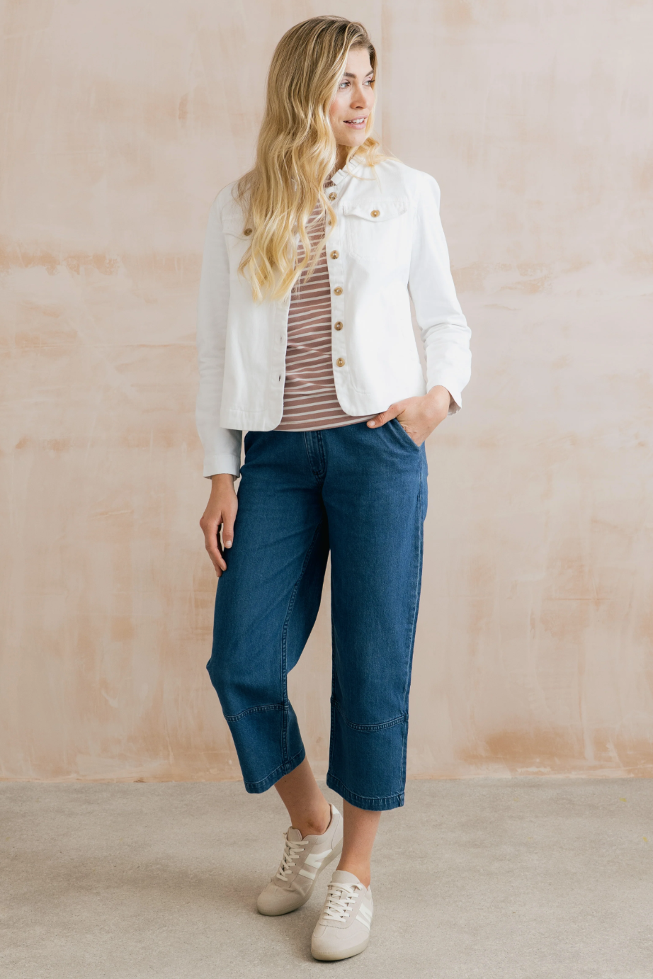 Lily & Me Seren jacket in white - [shop_name Strathaven] [womens clothing]