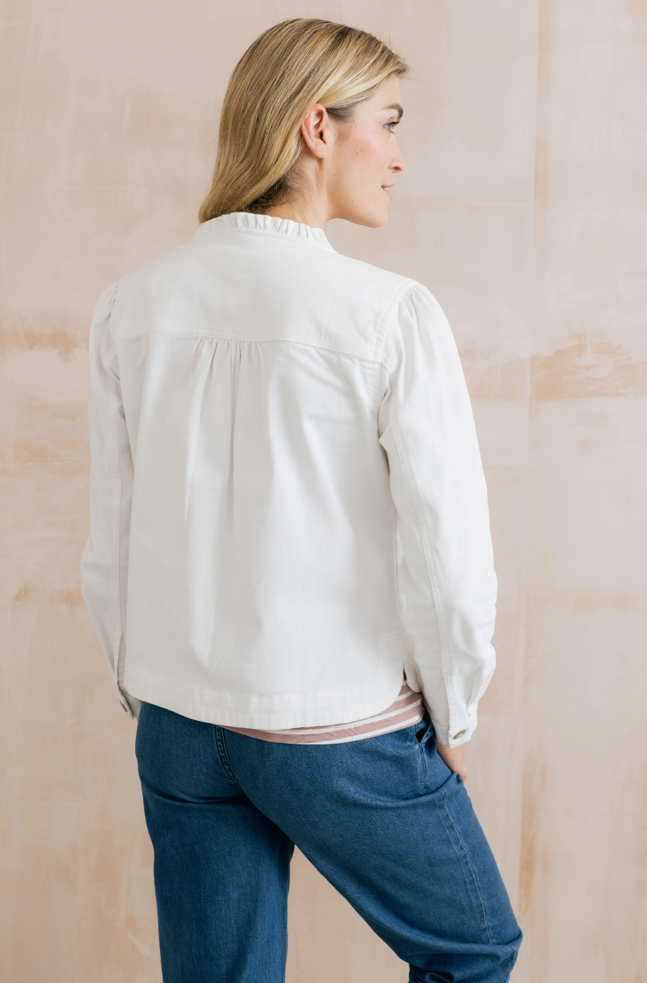 Lily & Me Seren jacket in white - [shop_name Strathaven] [womens clothing]