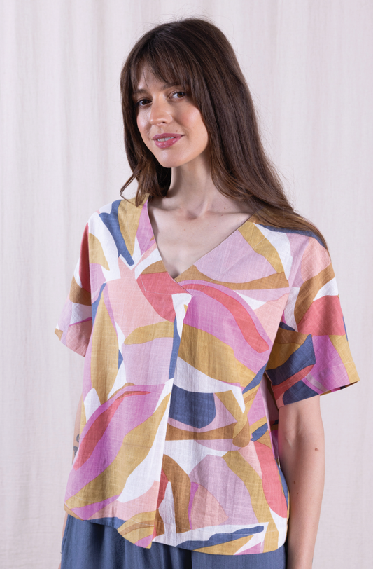 Nomads cotton pleat front top - [shop_name Strathaven] [womens clothing]