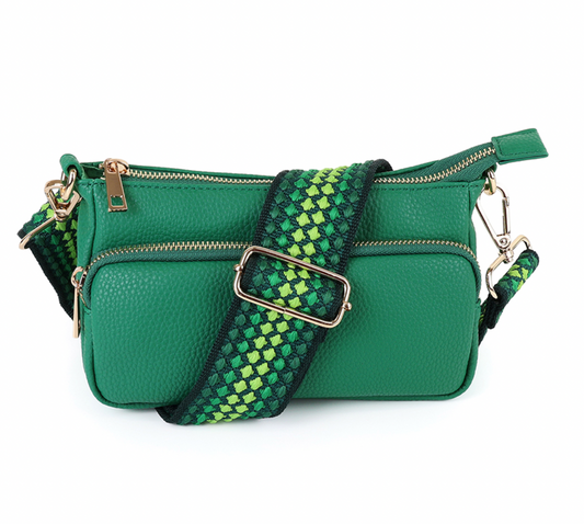 POM Emerald vegan leather crossbody bag - [shop_name Strathaven] [womens clothing]