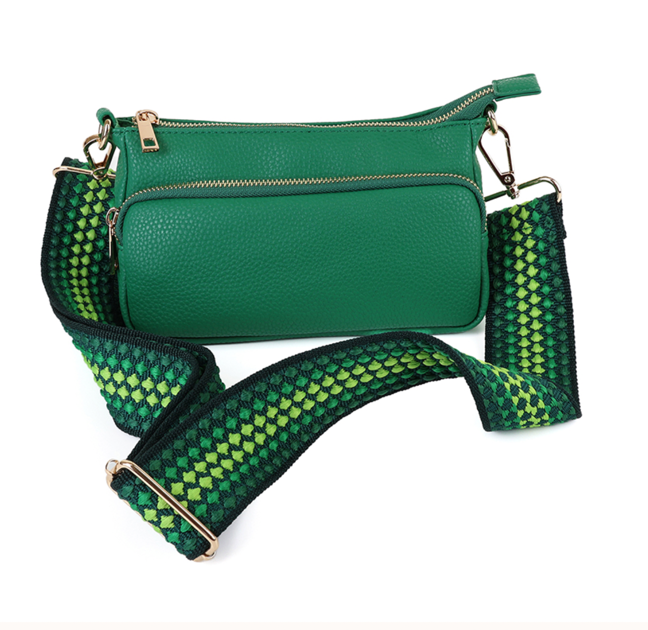 POM Emerald vegan leather crossbody bag - [shop_name Strathaven] [womens clothing]