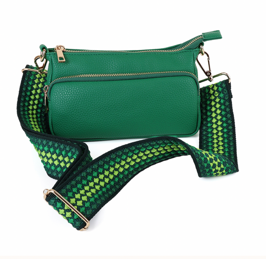 POM Emerald vegan leather crossbody bag - [shop_name Strathaven] [womens clothing]