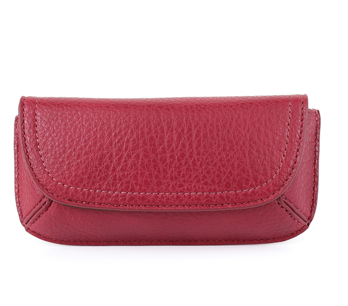 POM Red vegan leather glasses case - [shop_name Strathaven] [womens clothing]