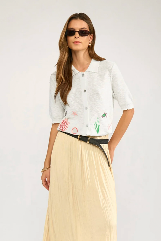 Numph Nuseanna cardigan in cloud dancer - [shop_name Strathaven] [womens clothing]