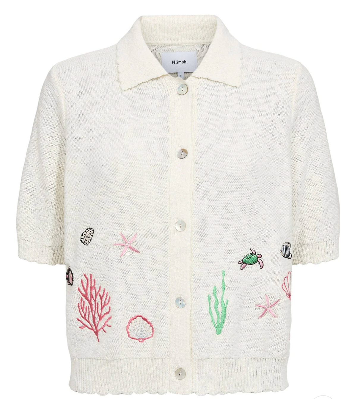 Numph Nuseanna cardigan in cloud dancer - [shop_name Strathaven] [womens clothing]