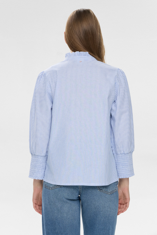 Numph Nuemilia shirt in placid blue - [shop_name Strathaven] [womens clothing]