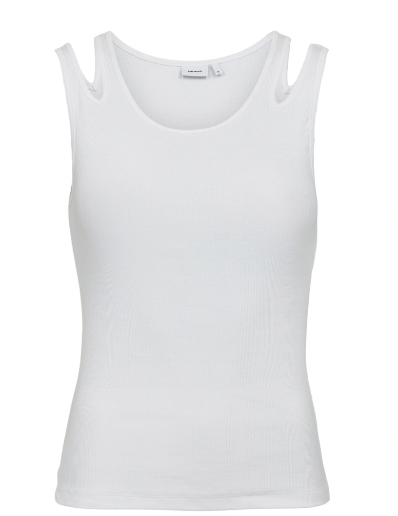 Numph Nudaphny vest top with shoulder detail in white - [shop_name Strathaven] [womens clothing]