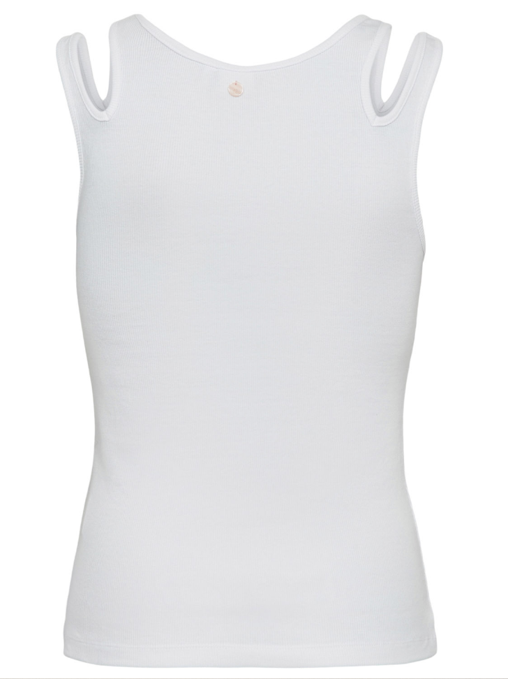 Numph Nudaphny vest top with shoulder detail in white - [shop_name Strathaven] [womens clothing]
