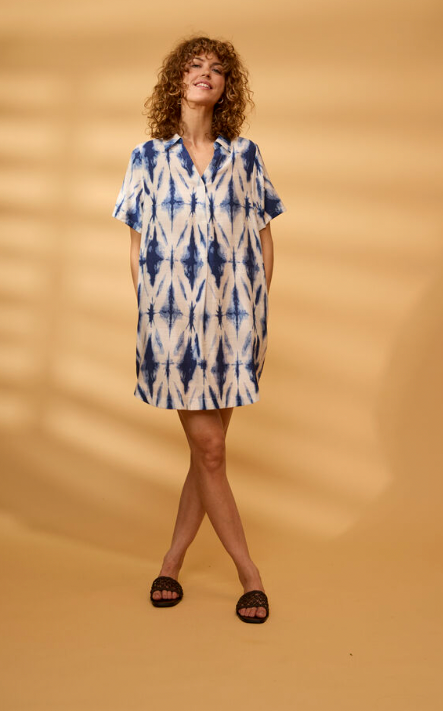 Fransa Ariana tunic in blue - [shop_name Strathaven] [womens clothing]