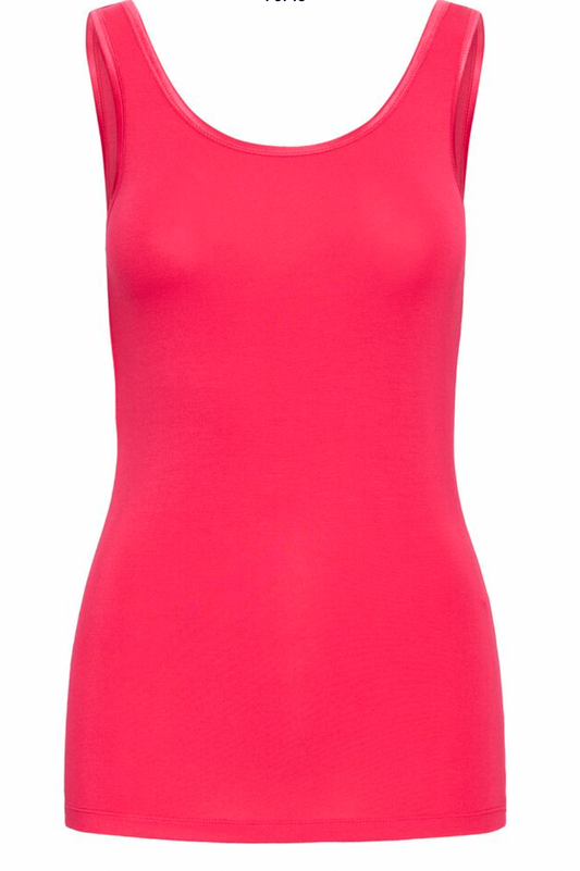 Fransa zulu vest top in hot pink - [shop_name Strathaven] [womens clothing]