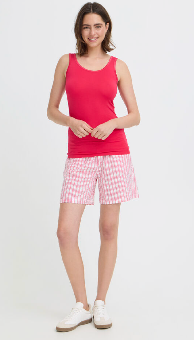 Fransa zulu vest top in hot pink - [shop_name Strathaven] [womens clothing]