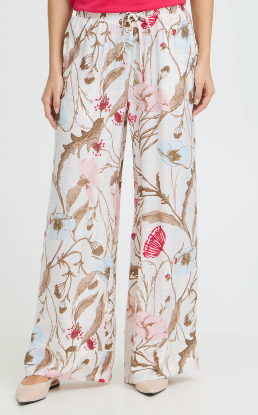 Fransa Ariana trouser in savannah floral - [shop_name Strathaven] [womens clothing]