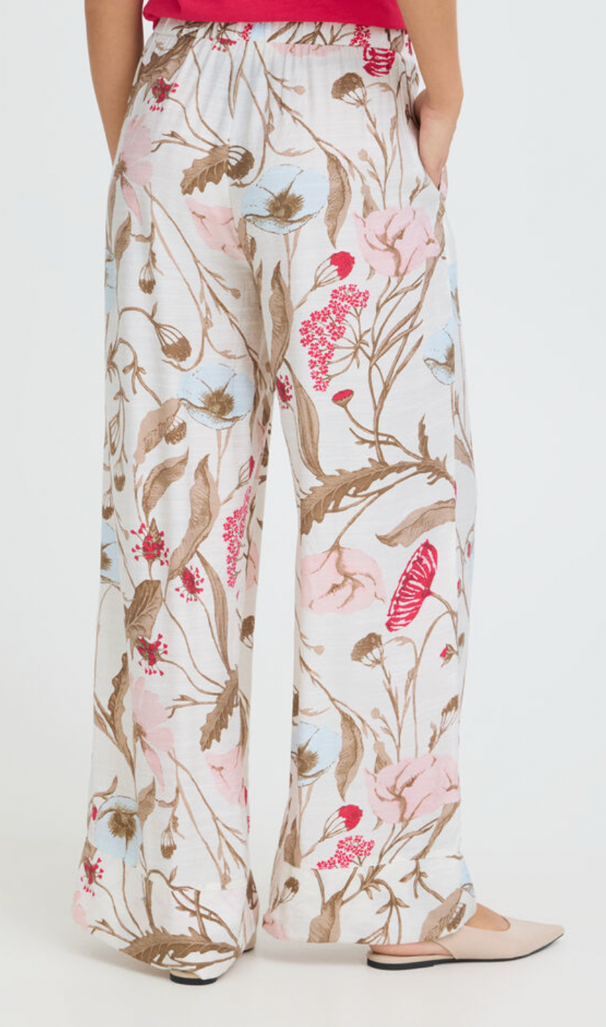 Fransa Ariana trouser in savannah floral - [shop_name Strathaven] [womens clothing]