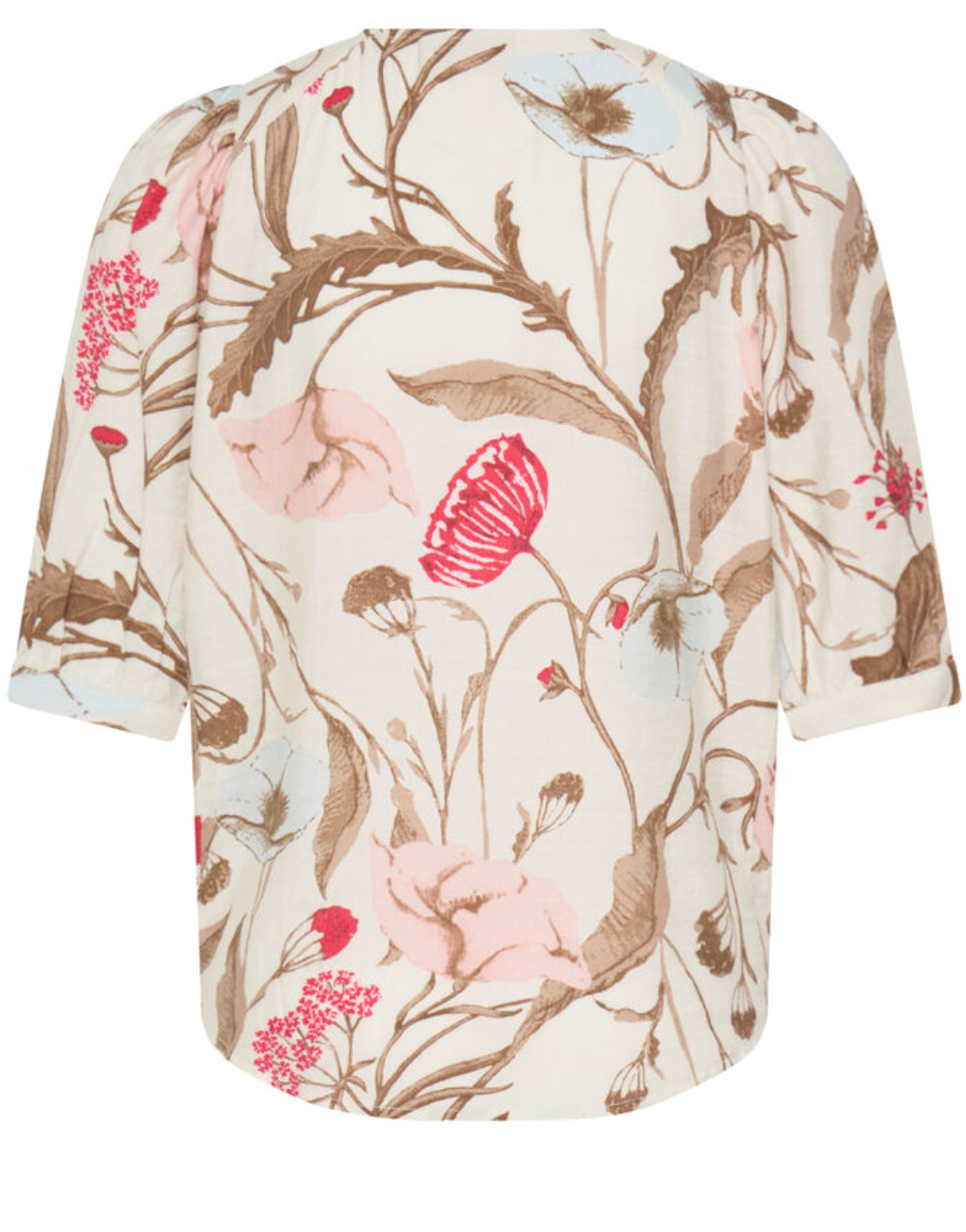 Fransa Ariana top with pink and fawn tones - [shop_name Strathaven] [womens clothing]