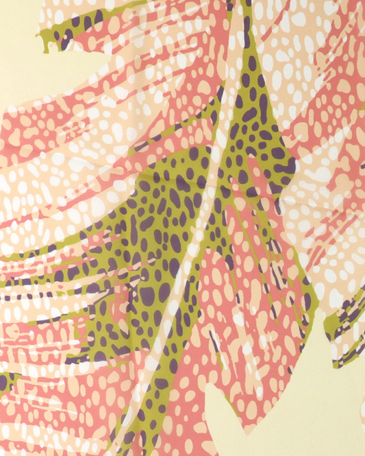 POM Recycled peach and lime silky scarf - [shop_name Strathaven] [womens clothing]