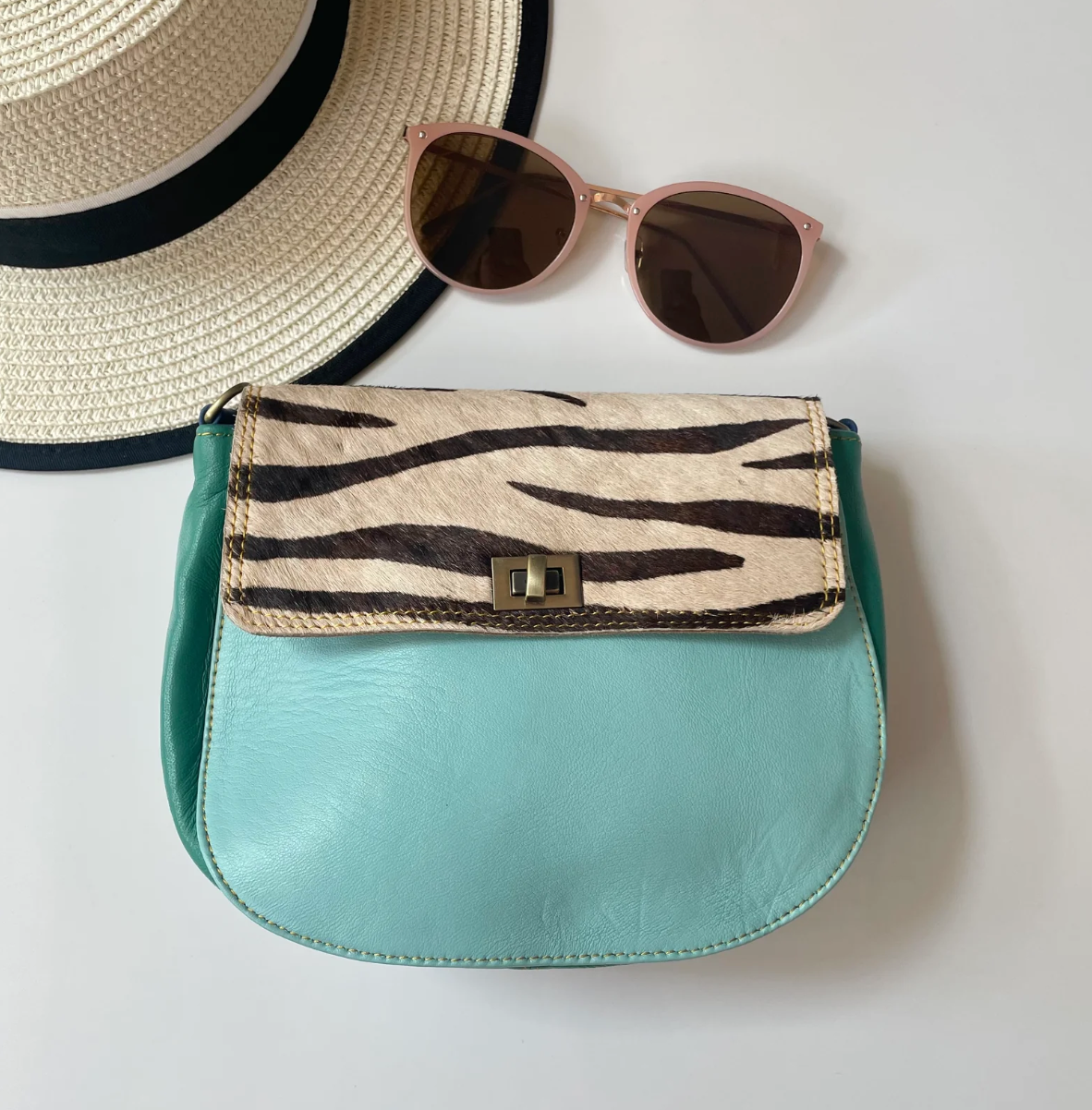 Upcycled leather Stella handbag - [shop_name Strathaven] [womens clothing]