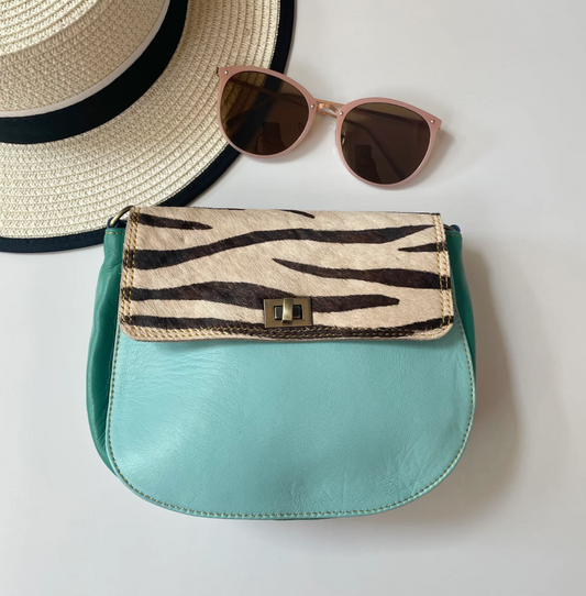 Upcycled leather Stella handbag - [shop_name Strathaven] [womens clothing]
