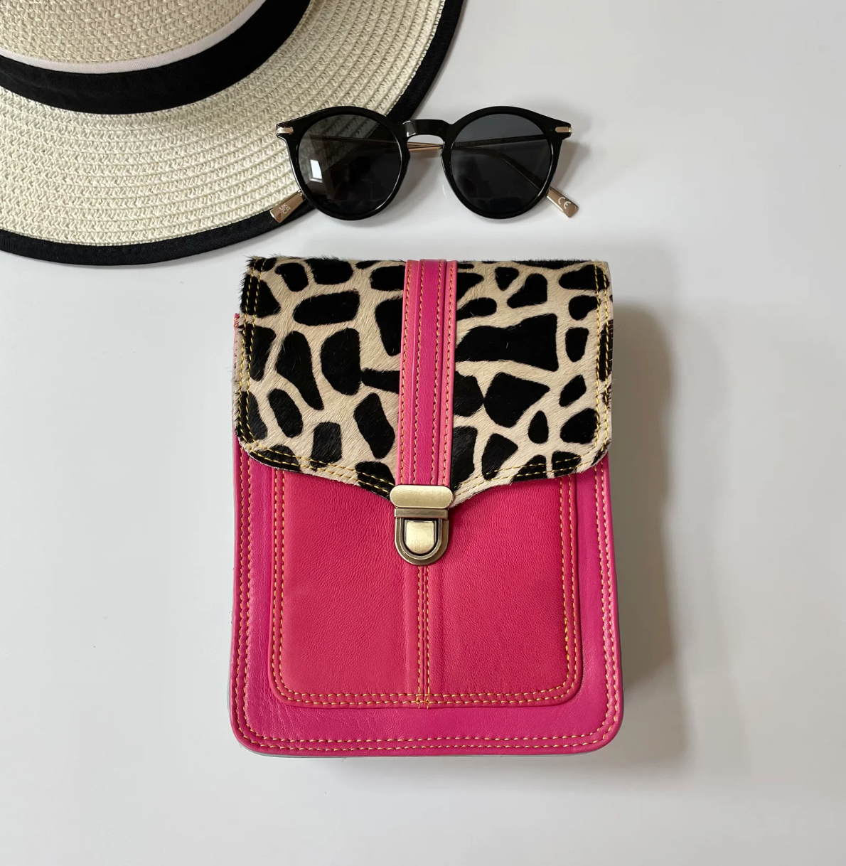 Billie upcycled leather handbag - [shop_name Strathaven] [womens clothing]