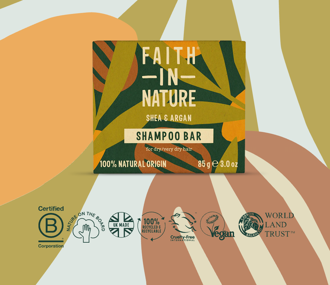 Faith in Nature Shea & Argan shampoo bar