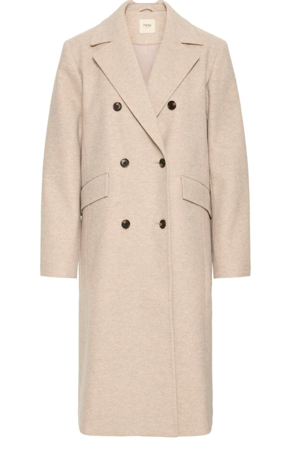 Fransa Adelay smart coat in stone beige - [shop_name Strathaven] [womens clothing]