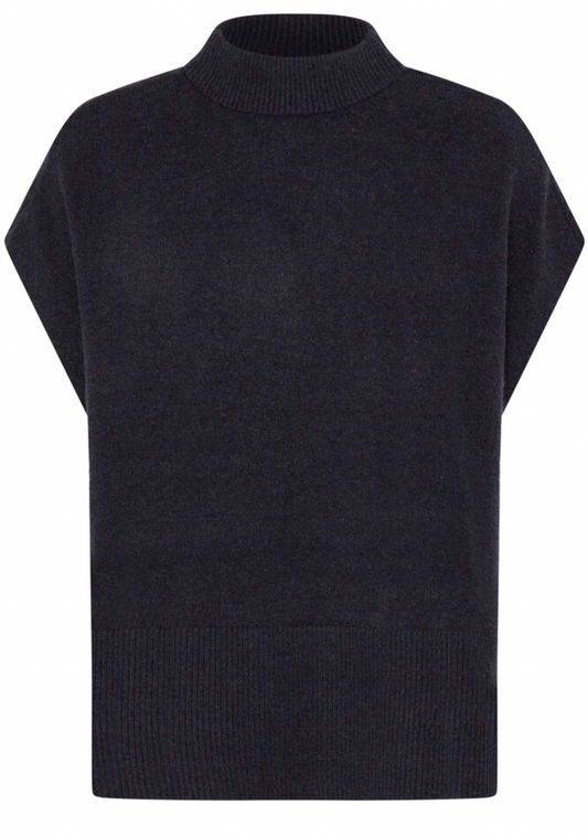 Fransa Bitte layering sweater in deep salute blue - [shop_name Strathaven] [womens clothing]