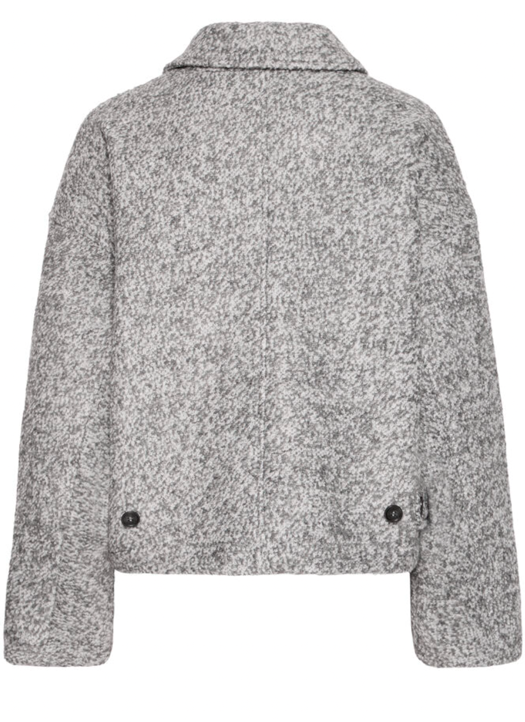 Fransa Angele coat in grey melange - [shop_name Strathaven] [womens clothing]