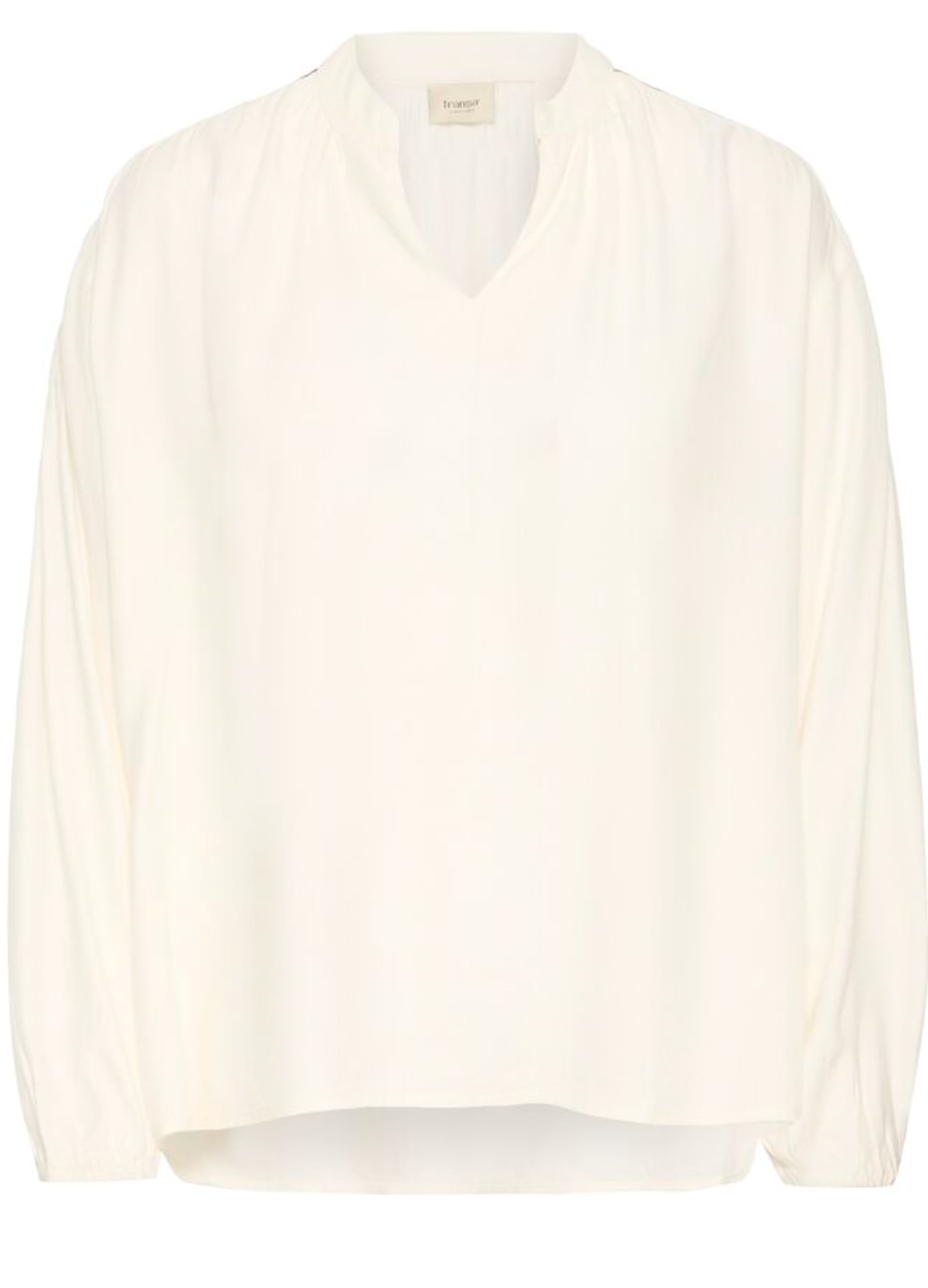 Fransa Helene blouse in whisper white with shoulder detail - [shop_name Strathaven] [womens clothing]