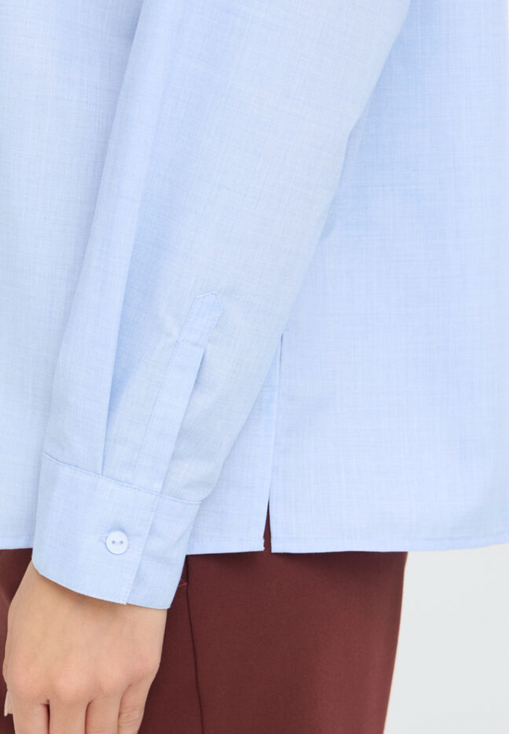 Fransa Simona shirt in cashmere blue - [shop_name Strathaven] [womens clothing]