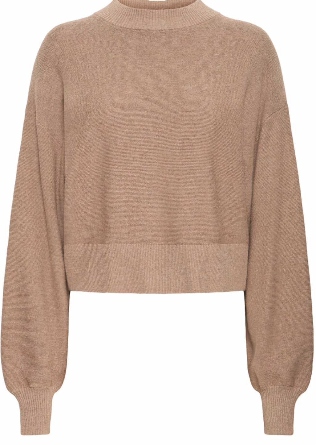 Fransa Kasja sweater in rain drum melange mocha - [shop_name Strathaven] [womens clothing]