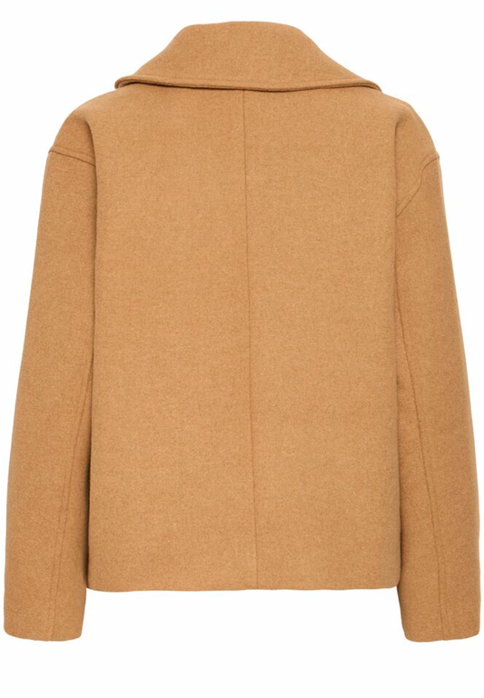 Fransa Charlotte coat in tobacco brown - [shop_name Strathaven] [womens clothing]