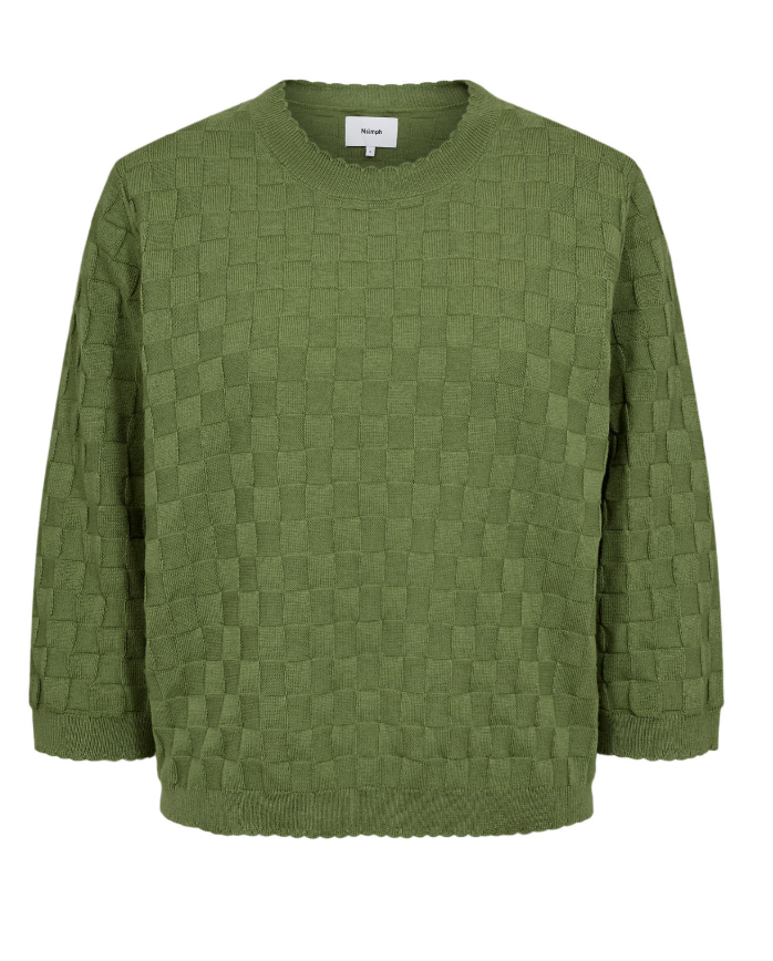 Numph Nutika sweater in forest green