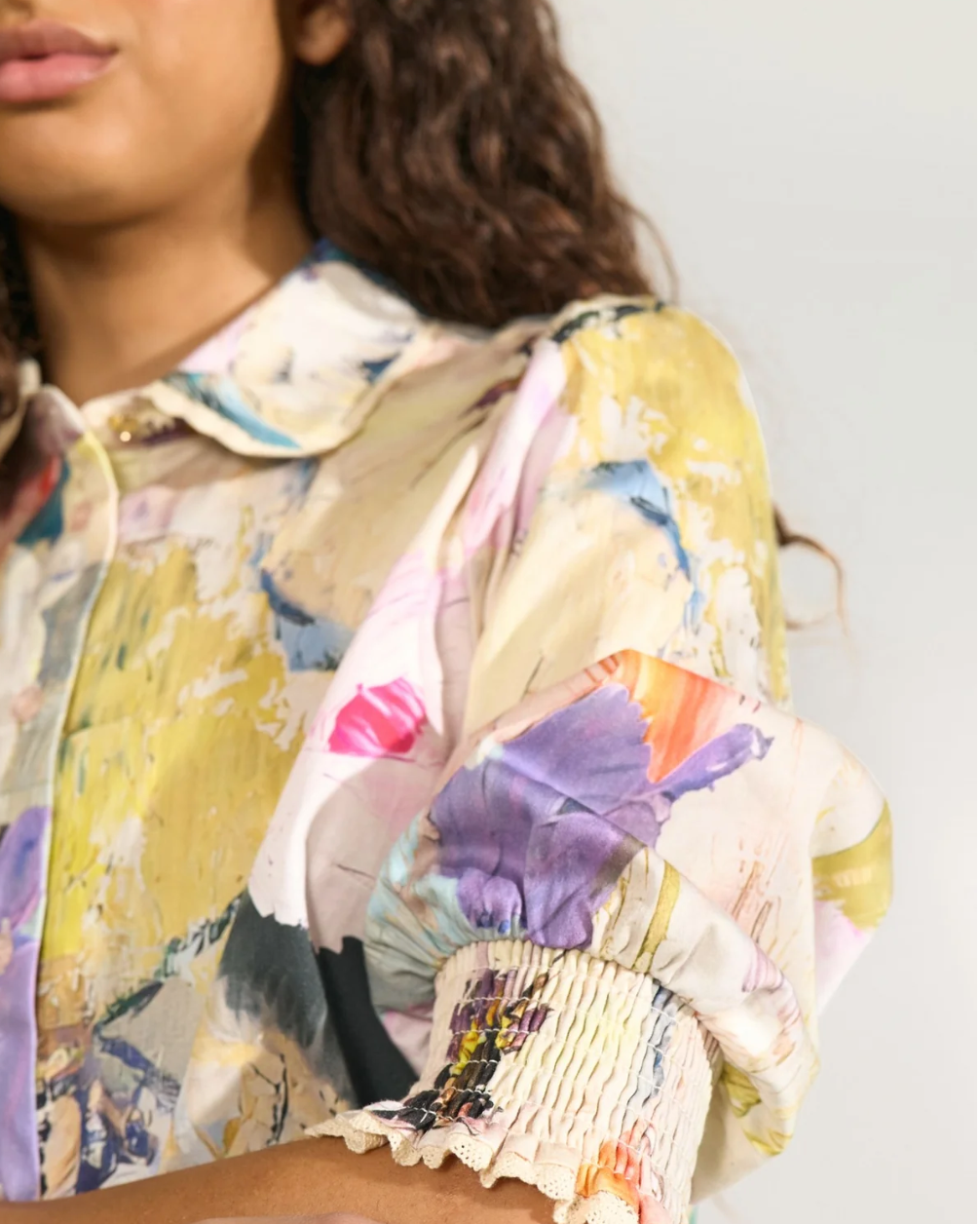 Numph Nuannali blouse in forest green
