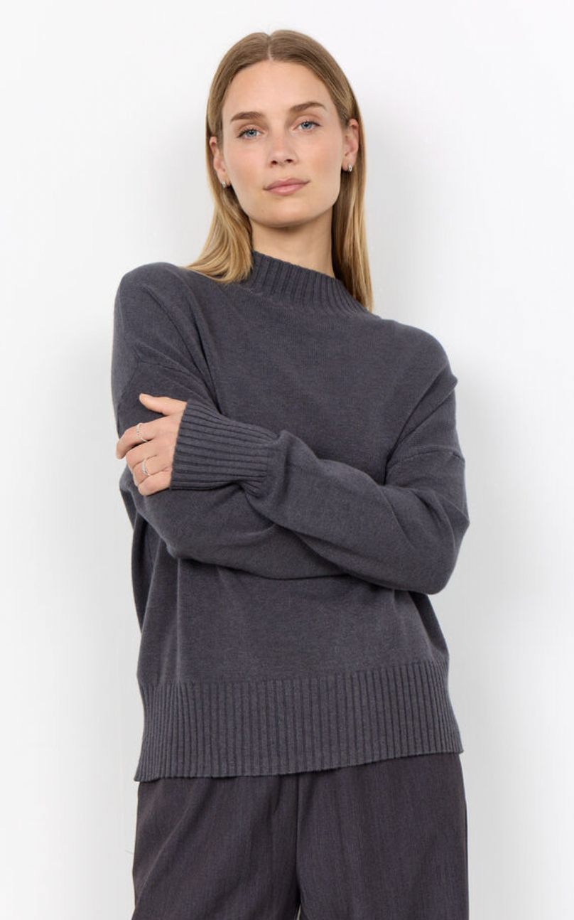 Soya Concept Kanita grey cosy sweater