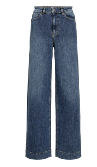 Numph Nuparis medium blue grain jeans - [shop_name Strathaven] [womens clothing]