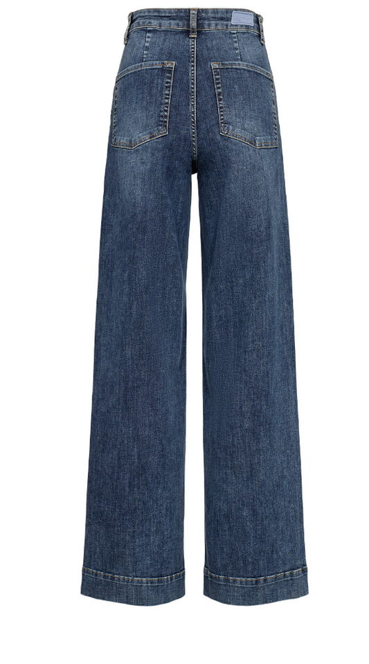 Numph Nuparis medium blue grain jeans - [shop_name Strathaven] [womens clothing]