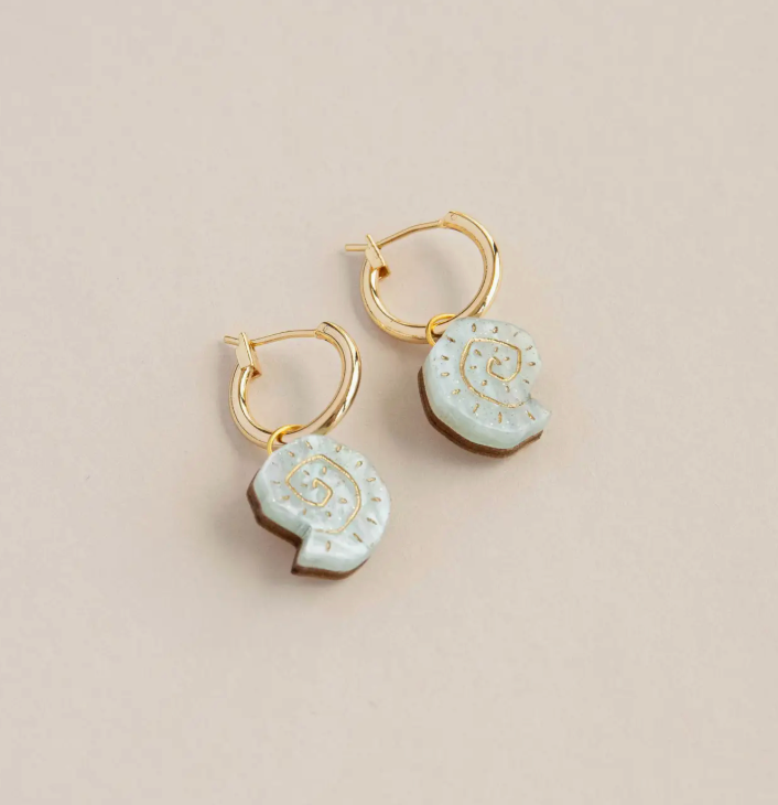 Pepper You Shell Hoop earrings
