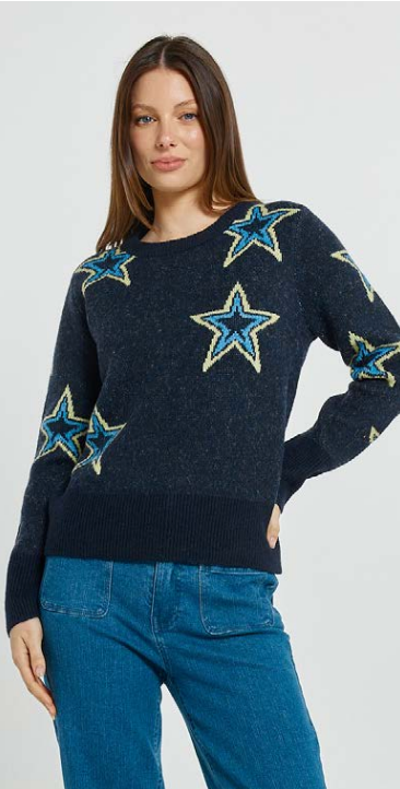 Betty Basics Serena sweater with star - [shop_name Strathaven] [womens clothing]