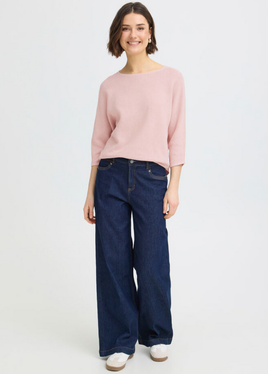Fransa Sinja sweater in lotus pink