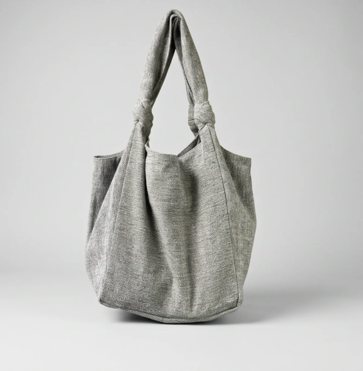Aura Que Jogi vegan cotton bag in cloudy grey