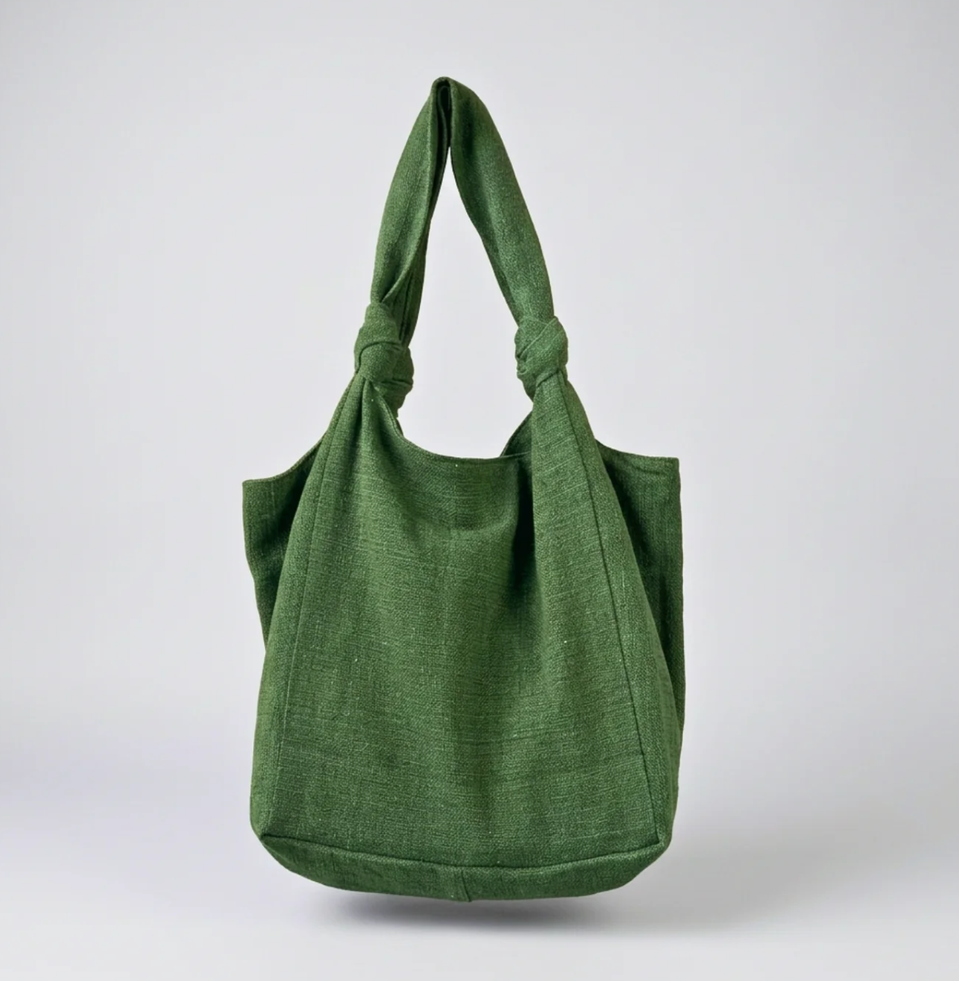 Aura Que Jogi vegan cotton everyday bag in ivy green